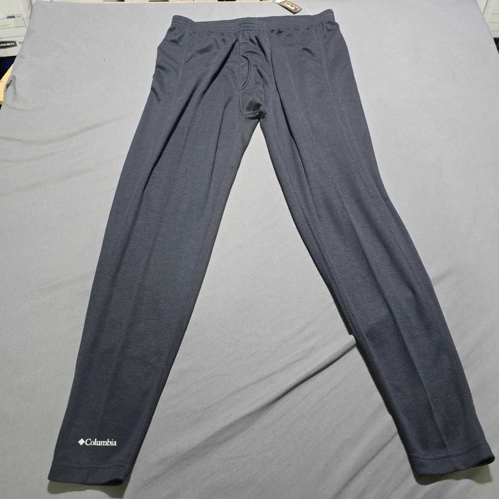 Columbia Thermal Leggings Mens XL Grey Universal Weight Midweight Base Layer VTG